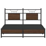Casa si Gradina - Mobilier - Paturi si accesorii - Paturi - Cadru pat fara saltea stejar maro 140x200 cm lemn prelucrat - Infinity.ro