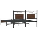 Casa si Gradina - Mobilier - Paturi si accesorii - Paturi - Cadru pat fara saltea stejar maro 140x200 cm lemn prelucrat - Infinity.ro
