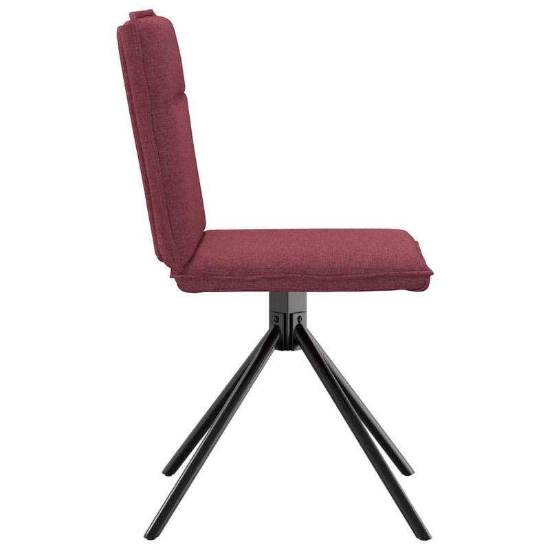Casa si Gradina - Mobilier - Scaune si fotolii - Scaune - Scaune de bucatarie, 2 buc., rosu vin, material textil - Infinity.ro
