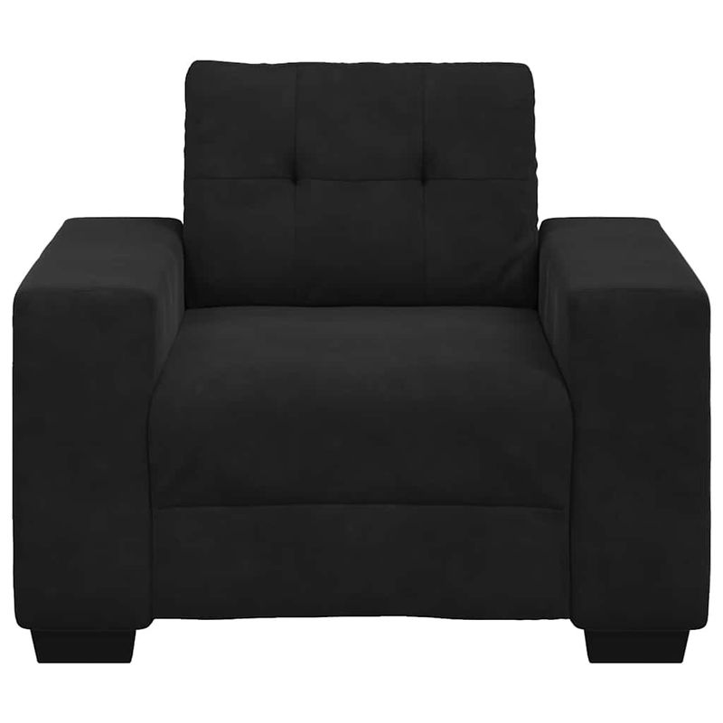 Casa si Gradina - Mobilier - Canapele si coltare - Canapele - Canapea scaun negru 59 cm catifea - Infinity.ro