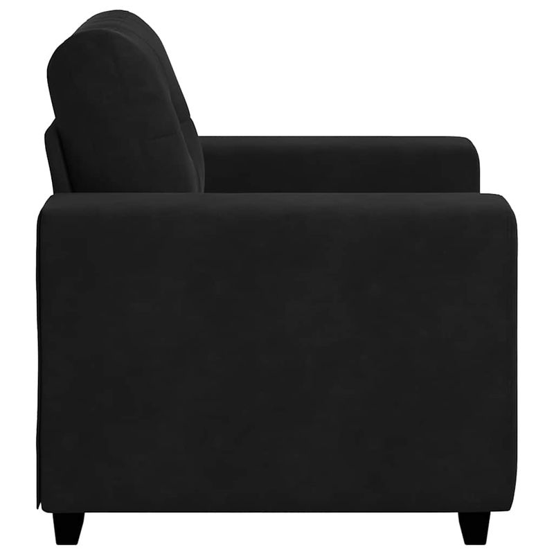 Casa si Gradina - Mobilier - Canapele si coltare - Canapele - Canapea scaun negru 59 cm catifea - Infinity.ro