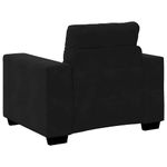 Casa si Gradina - Mobilier - Canapele si coltare - Canapele - Canapea scaun negru 59 cm catifea - Infinity.ro