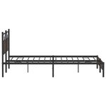 Casa si Gradina - Mobilier - Paturi si accesorii - Paturi - Cadru pat fara saltea Stejar maro 183x213 cm Lemn prelucrat, model cu tăblie de cap și tăblie de picioare joasă - Infinity.ro