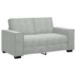 Casa si Gradina - Mobilier - Canapele si coltare - Canapele - Canapea cu 2 locuri, gri deschis, 120 cm, catifea - Infinity.ro