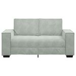 Casa si Gradina - Mobilier - Canapele si coltare - Canapele - Canapea cu 2 locuri, gri deschis, 120 cm, catifea - Infinity.ro