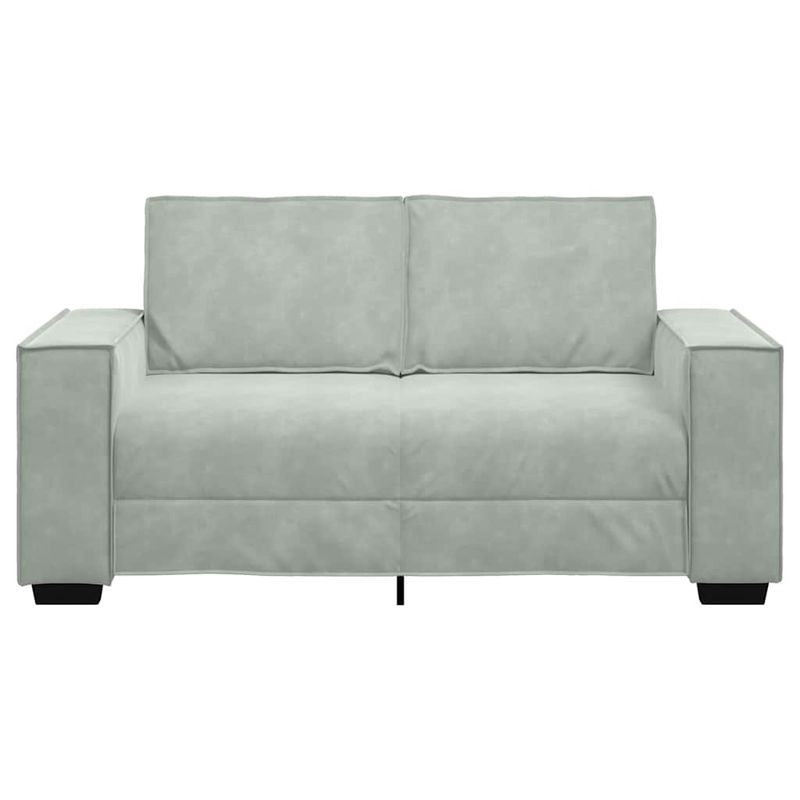 Casa si Gradina - Mobilier - Canapele si coltare - Canapele - Canapea cu 2 locuri, gri deschis, 120 cm, catifea - Infinity.ro