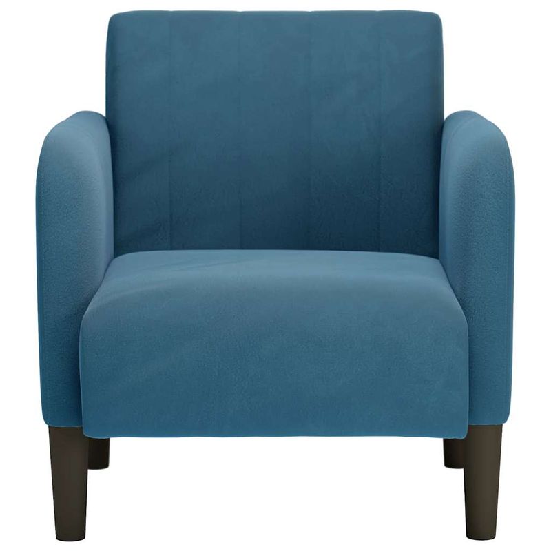 Casa si Gradina - Mobilier - Scaune si fotolii - Fotolii - Fotoliu cu cotiere, albastru, 54 cm, catifea - Infinity.ro