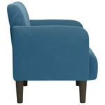 Casa si Gradina - Mobilier - Scaune si fotolii - Fotolii - Fotoliu cu cotiere, albastru, 54 cm, catifea - Infinity.ro