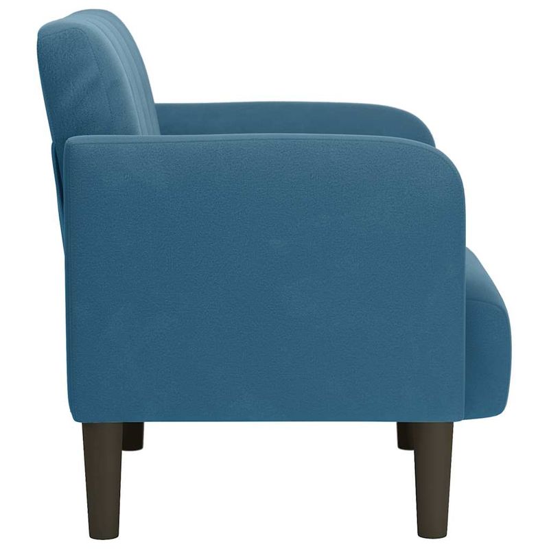 Casa si Gradina - Mobilier - Scaune si fotolii - Fotolii - Fotoliu cu cotiere, albastru, 54 cm, catifea - Infinity.ro