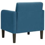 Casa si Gradina - Mobilier - Scaune si fotolii - Fotolii - Fotoliu cu cotiere, albastru, 54 cm, catifea - Infinity.ro