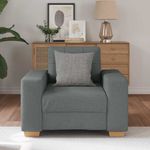 Casa si Gradina - Mobilier - Scaune si fotolii - Fotolii - Fotoliu canapea, gri inchis, 59 cm, material textil - Infinity.ro