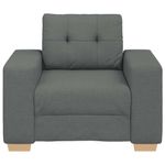 Casa si Gradina - Mobilier - Scaune si fotolii - Fotolii - Fotoliu canapea, gri inchis, 59 cm, material textil - Infinity.ro