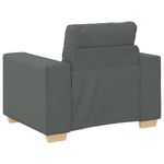 Casa si Gradina - Mobilier - Scaune si fotolii - Fotolii - Fotoliu canapea, gri inchis, 59 cm, material textil - Infinity.ro