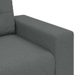Casa si Gradina - Mobilier - Scaune si fotolii - Fotolii - Fotoliu canapea, gri inchis, 59 cm, material textil - Infinity.ro