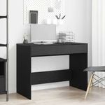 Casa si Gradina - Mobilier - Mese si birouri - Birouri - Birou Stejar negru 101x50x76,5 cm Lemn prelucrat - Infinity.ro