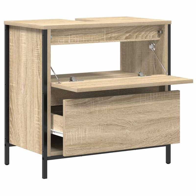 Casa si Gradina - Mobilier - Mobilier baie - Corpuri baie - Dulap pentru baie cu sertare Stejar Sonoma 60x34,5x60 cm - Infinity.ro