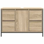 Casa si Gradina - Mobilier - Mobilier baie - Comode baie - Dulap pentru chiuveta cu sertare Stejar Sonoma 90x34,5x60 cm - Infinity.ro