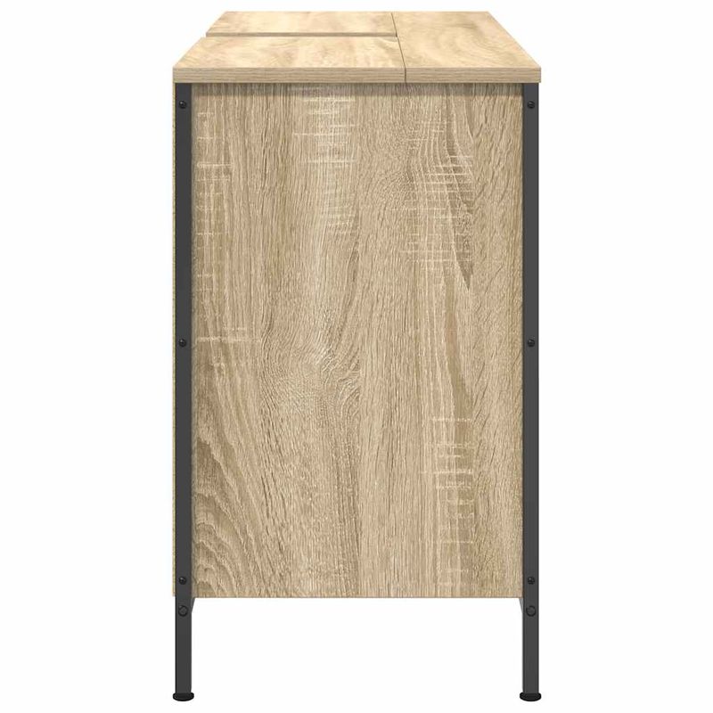 Casa si Gradina - Mobilier - Mobilier baie - Comode baie - Dulap pentru chiuveta cu sertare Stejar Sonoma 90x34,5x60 cm - Infinity.ro