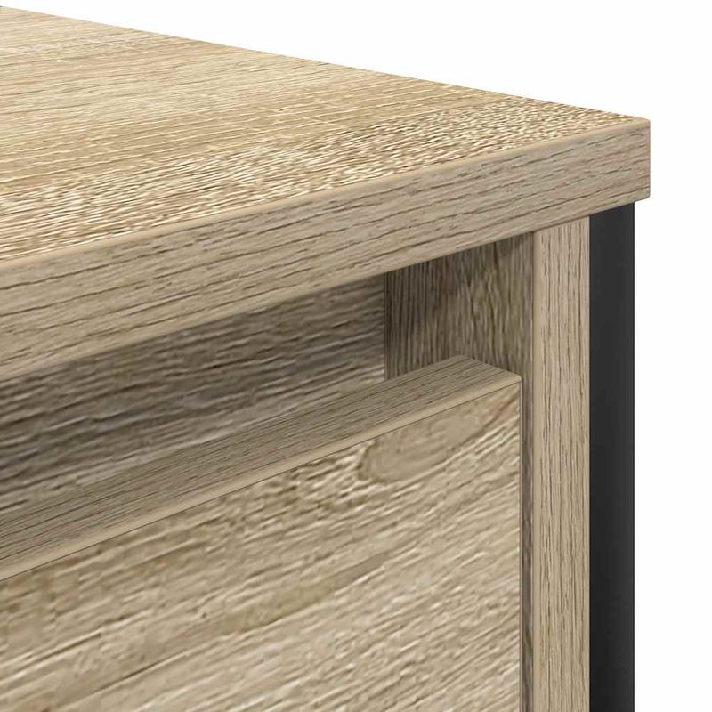 Casa si Gradina - Mobilier - Mobilier baie - Comode baie - Dulap pentru chiuveta cu sertare Stejar Sonoma 90x34,5x60 cm - Infinity.ro