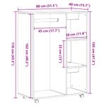 Casa si Gradina - Mobilier - Dulapuri si sifoniere - Sifoniere - Sifonier, stejar negru, 80x40x110 cm, lemn prelucrat - Infinity.ro