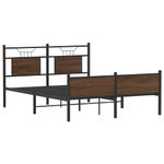 Casa si Gradina - Mobilier - Paturi si accesorii - Paturi - Cadru pat fara saltea stejar maro 150x200 cm lemn prelucrat - Infinity.ro