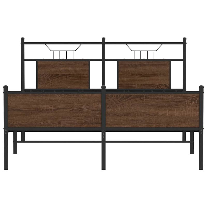 Casa si Gradina - Mobilier - Paturi si accesorii - Paturi - Cadru pat fara saltea stejar maro 150x200 cm lemn prelucrat - Infinity.ro