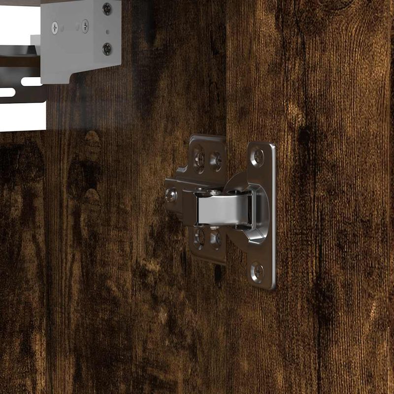 Casa si Gradina - Mobilier - Mobilier baie - Corpuri baie - Dulap de baie cu oglinda stejar afumat 50x21x60 cm - Infinity.ro