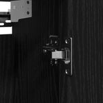 Casa si Gradina - Mobilier - Mobilier baie - Corpuri baie - Dulap de baie cu oglinda stejar negru 60x21x60 cm - Infinity.ro