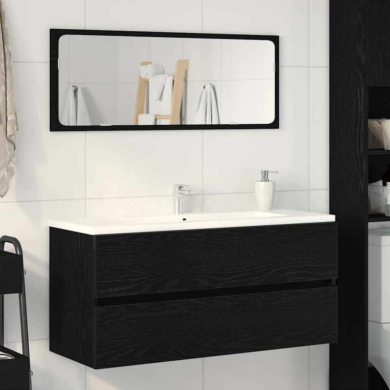 Casa si Gradina - Mobilier - Mobilier baie - Comode baie - Dulap pentru chiuveta Stejar negru 100x38,5x45cm Lemn prelucrat - Infinity.ro