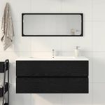 Casa si Gradina - Mobilier - Mobilier baie - Comode baie - Dulap pentru chiuveta Stejar negru 100x38,5x45cm Lemn prelucrat - Infinity.ro