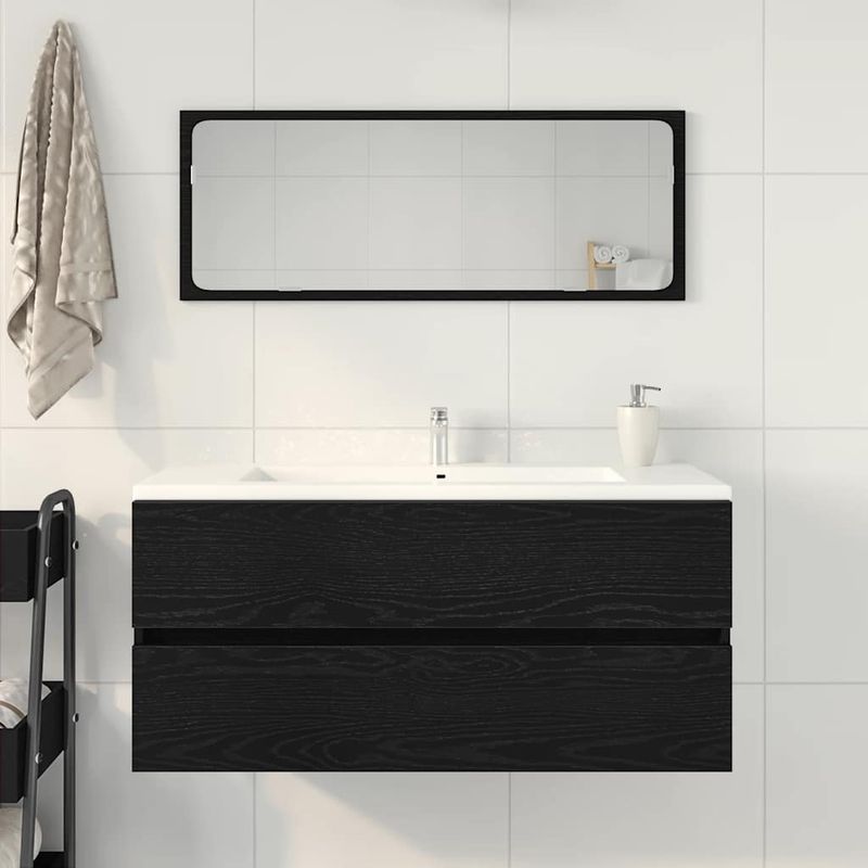 Casa si Gradina - Mobilier - Mobilier baie - Comode baie - Dulap pentru chiuveta Stejar negru 100x38,5x45cm Lemn prelucrat - Infinity.ro