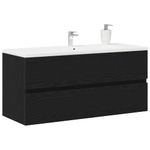 Casa si Gradina - Mobilier - Mobilier baie - Comode baie - Dulap pentru chiuveta Stejar negru 100x38,5x45cm Lemn prelucrat - Infinity.ro
