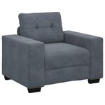 Casa si Gradina - Mobilier - Canapele si coltare - Canapele - Canapea scaun gri inchis 59 cm catifea - Infinity.ro