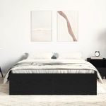 Casa si Gradina - Mobilier - Paturi si accesorii - Paturi - Cadru pat fara saltea, stejar negru, 140x200 cm, lemn prelucrat - Infinity.ro