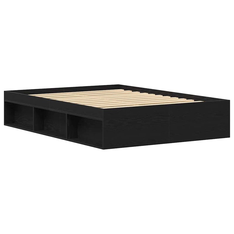 Casa si Gradina - Mobilier - Paturi si accesorii - Paturi - Cadru pat fara saltea, stejar negru, 140x200 cm, lemn prelucrat - Infinity.ro