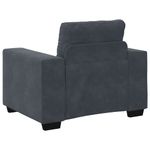 Casa si Gradina - Mobilier - Canapele si coltare - Canapele - Canapea scaun gri inchis 59 cm catifea - Infinity.ro