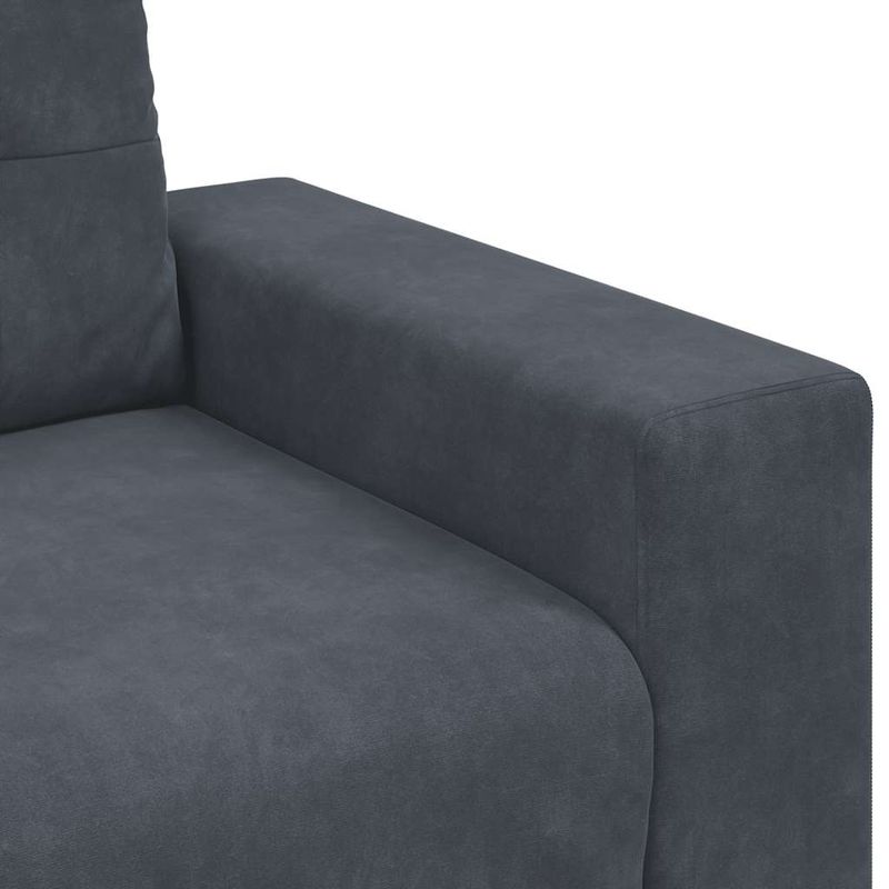 Casa si Gradina - Mobilier - Canapele si coltare - Canapele - Canapea scaun gri inchis 59 cm catifea - Infinity.ro