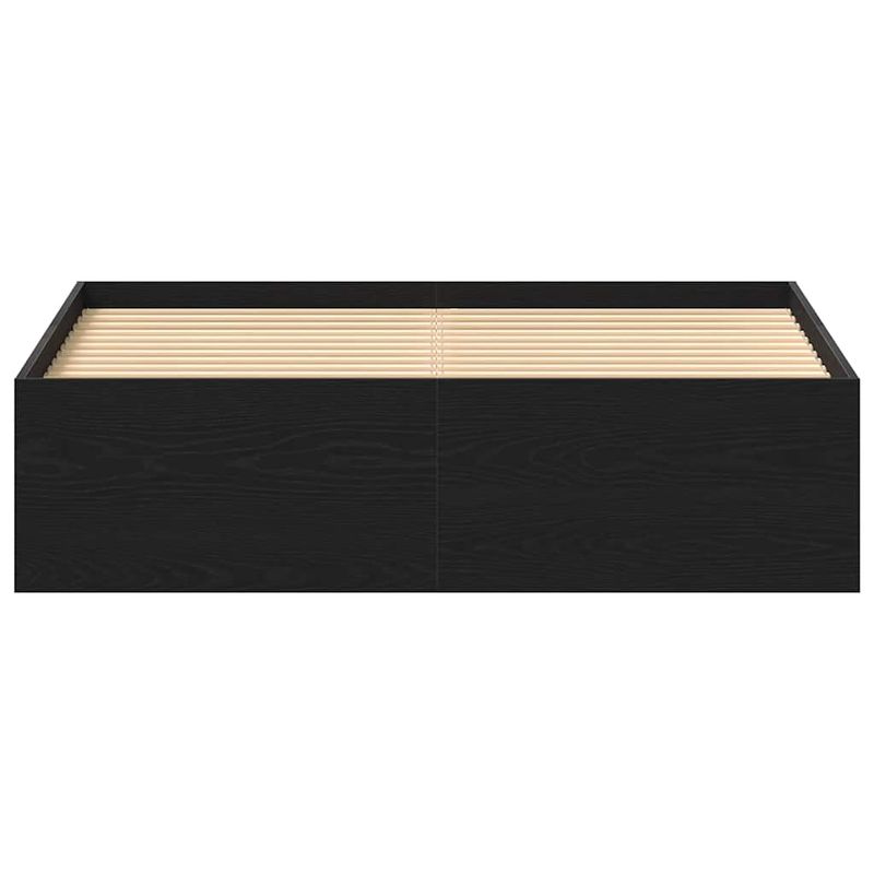 Casa si Gradina - Mobilier - Paturi si accesorii - Paturi - Cadru pat fara saltea, stejar negru, 140x200 cm, lemn prelucrat - Infinity.ro