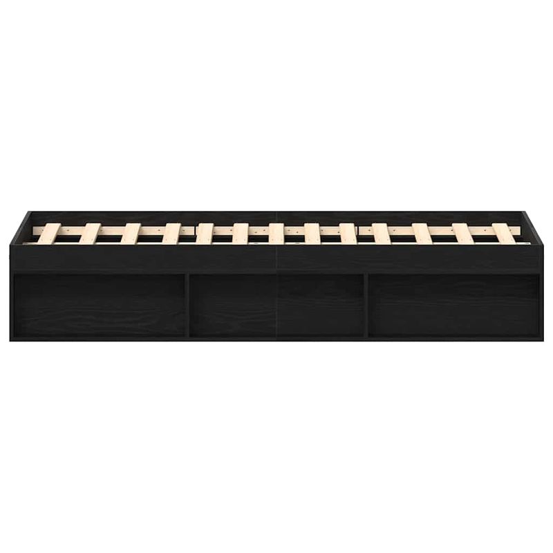 Casa si Gradina - Mobilier - Paturi si accesorii - Paturi - Cadru pat fara saltea, stejar negru, 140x200 cm, lemn prelucrat - Infinity.ro