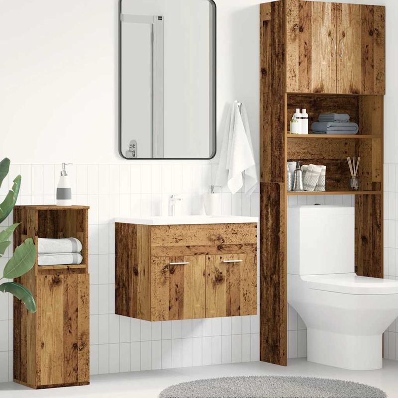 Casa si Gradina - Mobilier - Mobilier baie - Comode baie - Dulap chiuveta baie, lemn vechi, 60x38,5x46 cm, lemn prelucrat - Infinity.ro