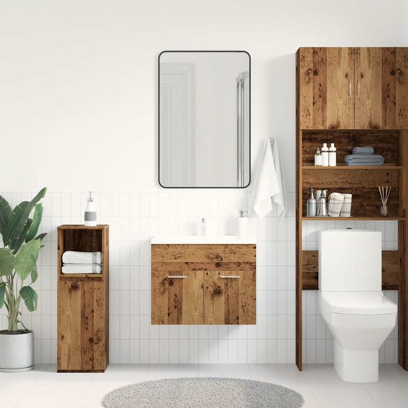 Casa si Gradina - Mobilier - Mobilier baie - Comode baie - Dulap chiuveta baie, lemn vechi, 60x38,5x46 cm, lemn prelucrat - Infinity.ro