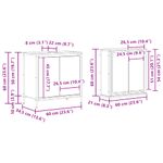 Casa si Gradina - Mobilier - Seturi de mobilier - Seturi baie - Set de mobilier de baie din 2 piese din lemn de stejar negru - Infinity.ro