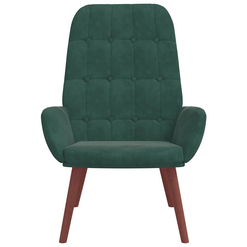 Casa si Gradina - Mobilier - Scaune si fotolii - Fotolii - Fotoliu de relaxare, verde inchis, catifea - Infinity.ro