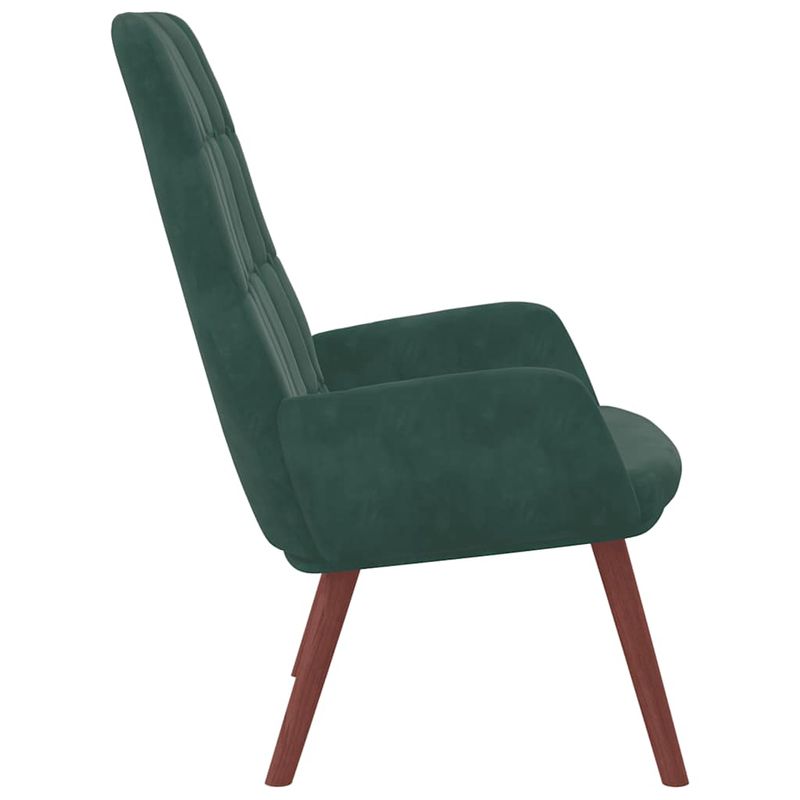 Casa si Gradina - Mobilier - Scaune si fotolii - Fotolii - Fotoliu de relaxare, verde inchis, catifea - Infinity.ro