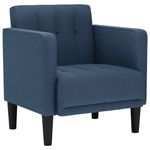 Casa si Gradina - Mobilier - Scaune si fotolii - Fotolii - Fotoliu cu cotiere, albastru, 53 cm, textil - Infinity.ro
