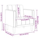 Casa si Gradina - Mobilier - Scaune si fotolii - Fotolii - Fotoliu cu cotiere, albastru, 53 cm, textil - Infinity.ro