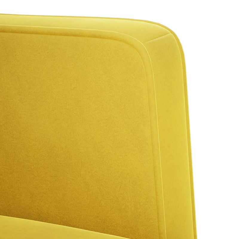 Casa si Gradina - Mobilier - Canapele si coltare - Canapele - Canapea loveseat, galben, 111 cm, catifea - Infinity.ro
