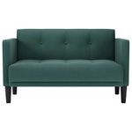 Casa si Gradina - Mobilier - Canapele si coltare - Canapele - Canapea loveseat, verde inchis, 111 cm, textil - Infinity.ro