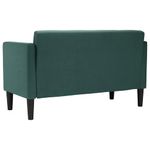 Casa si Gradina - Mobilier - Canapele si coltare - Canapele - Canapea loveseat, verde inchis, 111 cm, textil - Infinity.ro