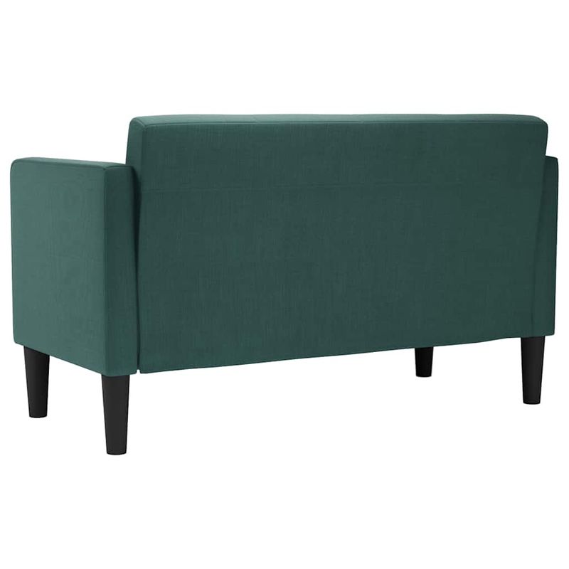Casa si Gradina - Mobilier - Canapele si coltare - Canapele - Canapea loveseat, verde inchis, 111 cm, textil - Infinity.ro